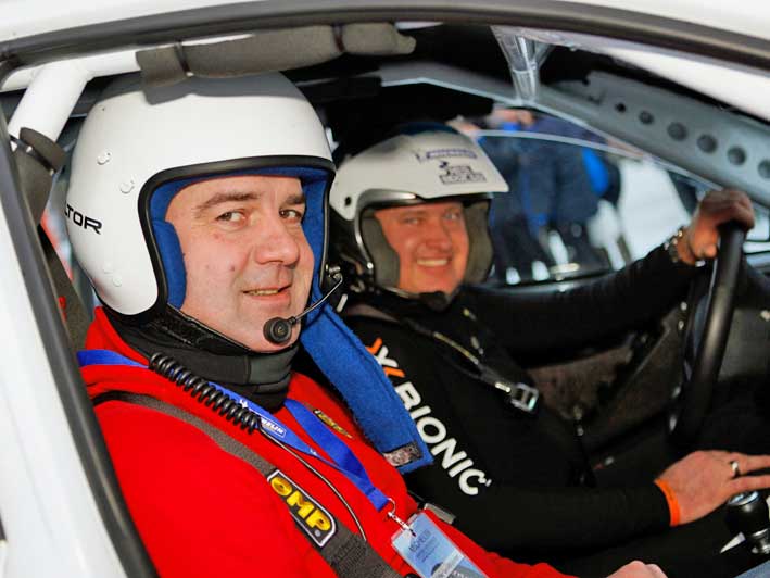 Gerald Müller, gmg, und Armin Schwarz - Rallyetraining Finnland